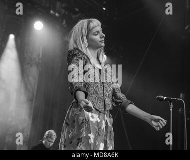 Aurora Aksnes führt bei Molde Jazzfestival in Molde, Norwegen 19. Juli 2017. Stockfoto