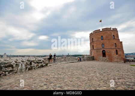 Gediminas Turm - Vilnius Burganlage, Litauen Stockfoto