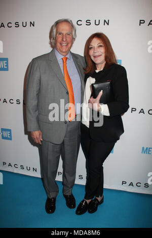 Henry Winkler, Stacey Weitzman 04/18/2018 Das offizielle Pre-Release-Party wir Tag gehalten an Peppermint Club in West Hollywood, CA Foto von Izumi Hasegawa/HollywoodNewsWire.co Stockfoto