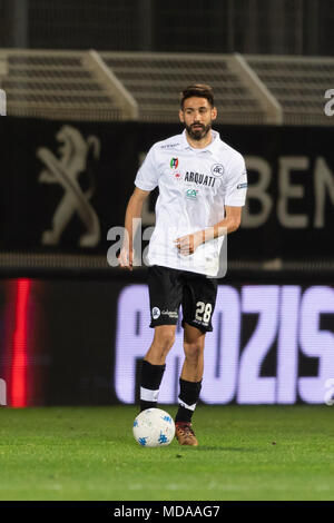 Alberto Masi von Spezia während des Italienischen erie B' Match zwischen Spezia 0-1 Brescia an Alberto Picco Stadion am 17. April 2018 in La Spezia, Italien. Credit: Maurizio Borsari/LBA/Alamy leben Nachrichten Stockfoto