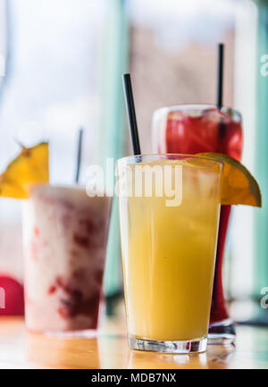 Eine Orange Crush Cocktail, der signature drink von Maryland, ist mit einer Mischung aus Orangensaft, orange Wodka, Triple Sec und Lemon-Lime Soda. Stockfoto