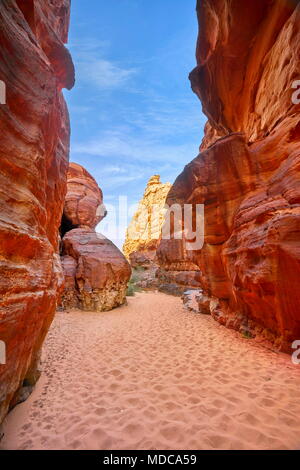 Wüste Wadi Rum, Jordanien Stockfoto