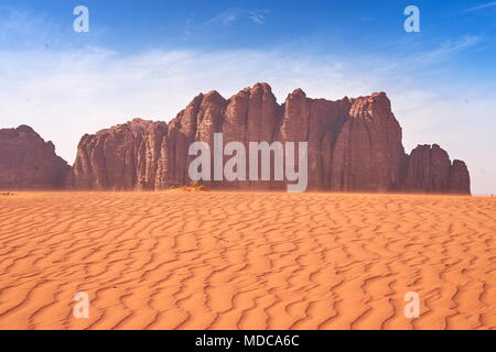 Wüste Wadi Rum, Jordanien Stockfoto