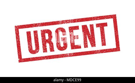 Vector Illustration von dringenden rote Tinte Stempel Stock Vektor