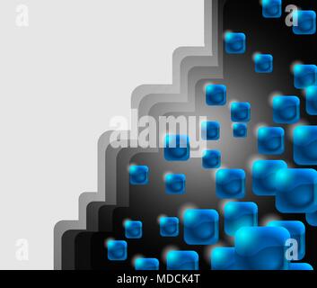 Zusammenfassung Hintergrund mit Quadraten Stock Vektor