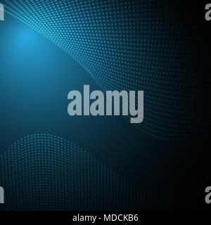 Dunkelblauem Hintergrund Textur mit Punkten Stock Vektor