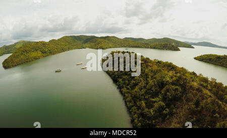Philippinische Natur. Berge und Inseln. Busuanga Insel. Coron. Palawan. Stockfoto