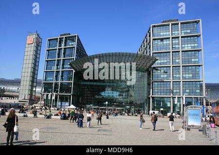 Hauptbahnhof in Berlin Stockfoto