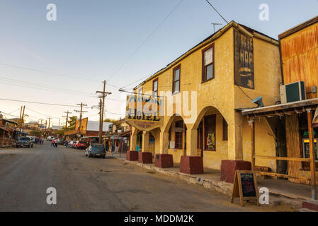 Oatman Hotel auf der historischen Route 66 in Arizona Stockfoto