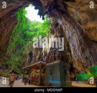 Hindu Tempel in Batu Höhlen in der Nähe von Kuala Lumpur Stockfoto