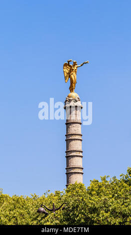 Teil der Brunnen Palmiere, Place Du Chatelet, Paris, Frankreich Stockfoto