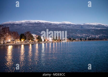 See von Ohrid, Ohrid, Mazedonien Stockfoto