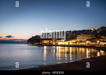 See von Ohrid, Ohrid, Mazedonien Stockfoto