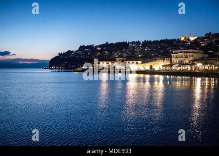 See von Ohrid, Ohrid, Mazedonien Stockfoto