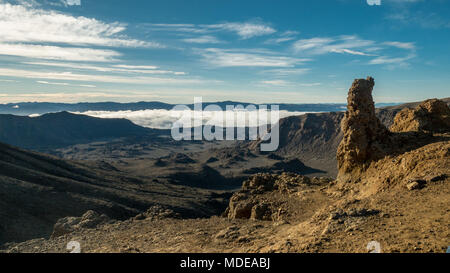 Ansichten im Tongariro Nationalpark in Neuseeland, Tongariro Alpine Crossing Track, vulkanischen Gebiet Stockfoto