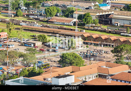 Nairobi, Kenia - 23. Dezember: Blick nach Nairobi Railway Station, Kenia am 23. Dezember 2015 Stockfoto