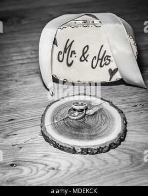 Elegante Hochzeit Dekor/Detailaufnahmen Stockfoto