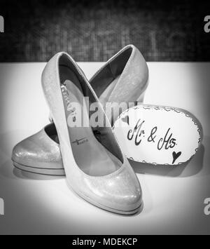 Elegante Hochzeit Dekor/Detailaufnahmen Stockfoto
