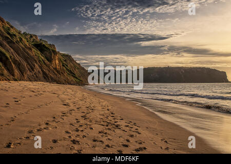 Schönen Sonnenuntergang am Cabo Ledo Strand. Angola. Afrika. Stockfoto