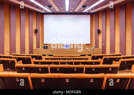 Zimmer im Palast von Europa, dem Sitz des Europarats. Straßburg, Frankreich Stockfoto