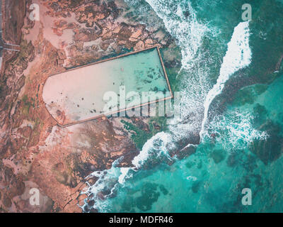 Cronulla Beach rock Pool, New South Wales, Australien Stockfoto