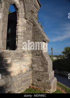 Die Unvollendete Kirche, St. George, Bermuda Stockfoto