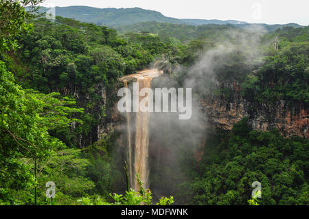 Wasserfall, Chamarel, Savanne, Mauritius Stockfoto