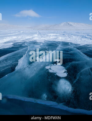 Baikalsee im Winter, Irkutsk Oblast, Sibirien, Russland Stockfoto