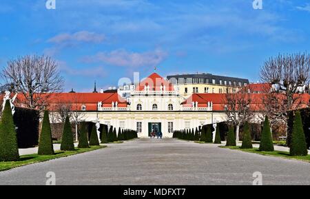 Untere Schloss Belvedere in Wien, Österreich Stockfoto