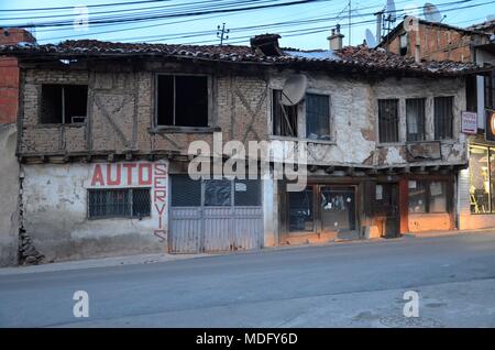 Die schöne Stadt Prizren im Kosovo (Ex-jugoslawien): Ein altes osmanisches Haus Stockfoto