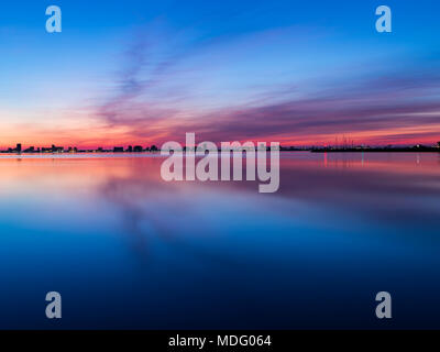 Cartagena, Murcia, Spanien. Sonnenaufgang über dem Mar Menor © ABEL F. ROS/Alamy Stock Stockfoto