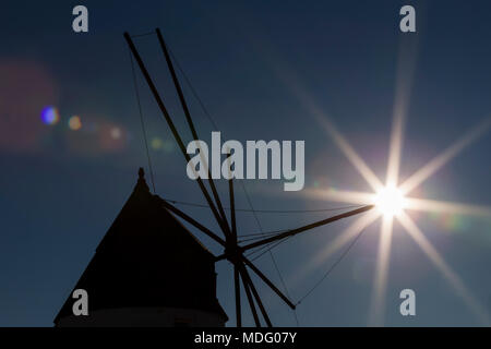 San Pedro del Pinatar, Region Murcia, Spanien. Mühle neben der Saline in der Mar Menor © ABEL F. ROS/Alamy Stock Stockfoto