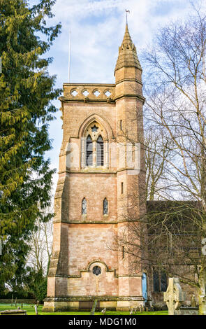 Der hl. Johannes der Täufer Kirche, Shipton Moyne, Gloucestershire, VEREINIGTES KÖNIGREICH Stockfoto