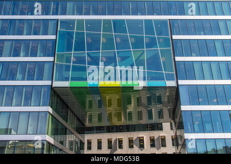 Bar Code, Oslo, Arkitektur, moderne Arkitektur, Glas, Metall, betonf, Tre, Stockfoto