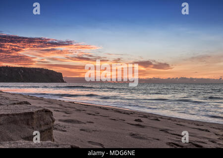 Schönen Sonnenuntergang am Cabo Ledo Strand. Angola. Afrika. Stockfoto