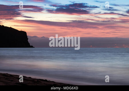 Schönen Sonnenuntergang am Cabo Ledo Strand. Angola. Afrika. Stockfoto