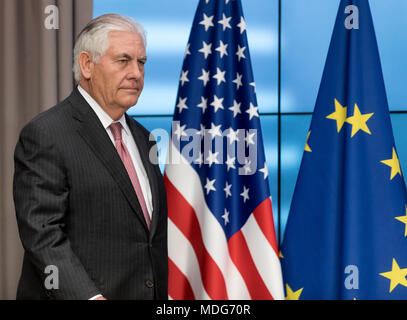 Belgien, Brüssel, am 2017/12/05: United States Staatssekretär Rex Tillerson im Europarat Stockfoto