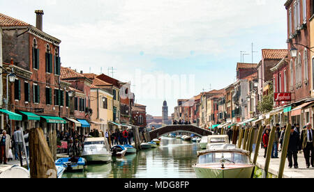 Von Murano - Italien - April. 05, 2010 - die Insel von Murano in der Lagune von Venedig, Italien Stockfoto