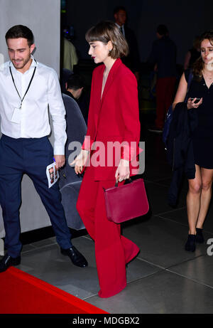 Ellise Chappell Besuch der Jungfrau British Academy Fernsehen und Handwerk Nominierungen Party bei Mondrian London auf See Container, London statt. Stockfoto