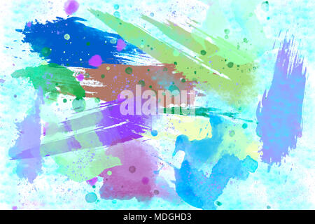 Abstraktes Bild mit Farbe Flecken. Stockfoto