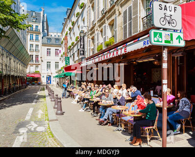 Cafe Le Bonaparte in Saint Germain des Pres, Paris. Frankreich Stockfoto