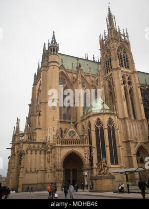 Metz Kathedrale Saint-Etienne Stockfoto