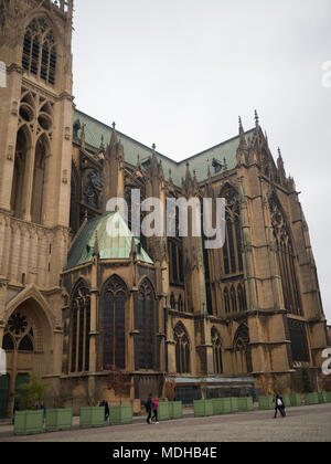 Metz Kathedrale Saint-Etienne Stockfoto