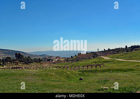 Griechisch-römischen Ruinen von Jerash, Jordanien. Stockfoto