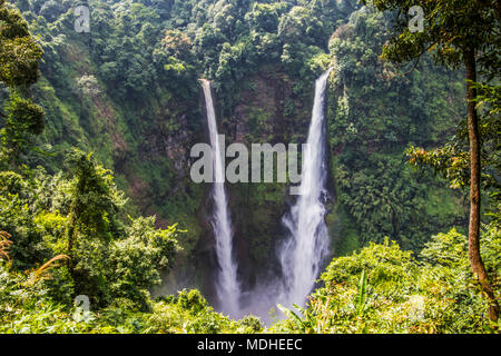 Tad Ventilator Wasserfall, Bolaven Plateau; Champasak, Laos Stockfoto