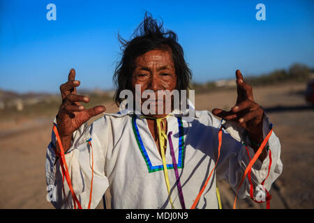 Seri ist der Name einer ethnischen Gruppe, die das Leben im mexikanischen Bundesstaat Sonora. Das Wort für diese Stadt ist von unbekannter Herkunft, aber seine Mitglieder thems Stockfoto