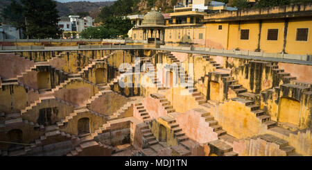 Stepwell, Jaipur, Rajasthan, Indien Stockfoto