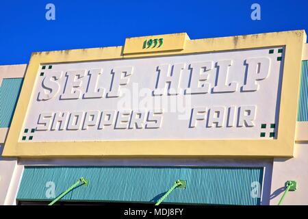 Selbsthilfe Käufer Fair Art déco-Gebäude, Napier, Hawkes Bay, Neuseeland, South West Pacific Ocean Stockfoto