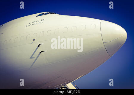 Boeing 747-400SF Frachter im Cargo Rampe geparkt Stockfoto