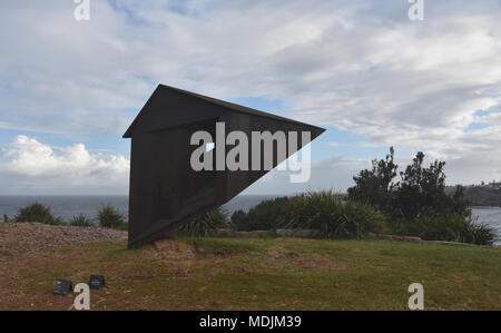 Sydney, Australien - 27.Oktober 2017. Dale Km: Transporter. Skulptur am Meer entlang der Bondi, Coogee Spaziergang entlang der Küste ist der weltweit größte frei Stockfoto